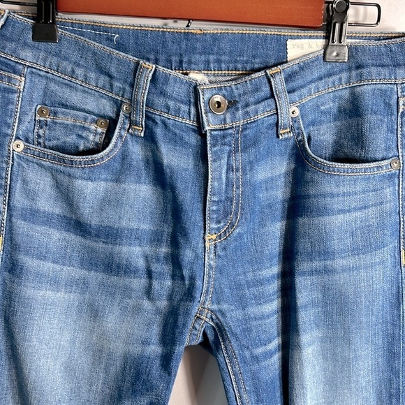 rag & bone Women's Boyfriend Jeans - Blue - Picture 4 of 12